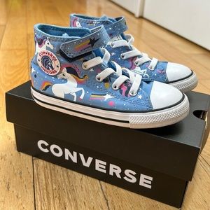 Unicorn converse toddler size 10